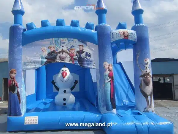 Zamek dmuchany Frozen dla dzieci.